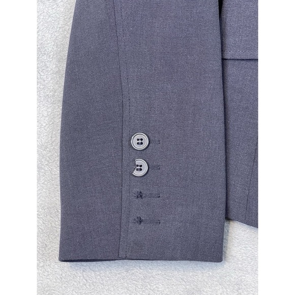 New York & Company Blazer Womens 14 Blue Navy Long Sleeve Double Button NWT - Picture 5 of 12
